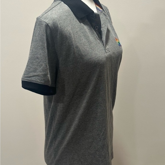 Walt Disney Women’s Polo Rainbow Mickey Patch size Small - Picture 2 of 7